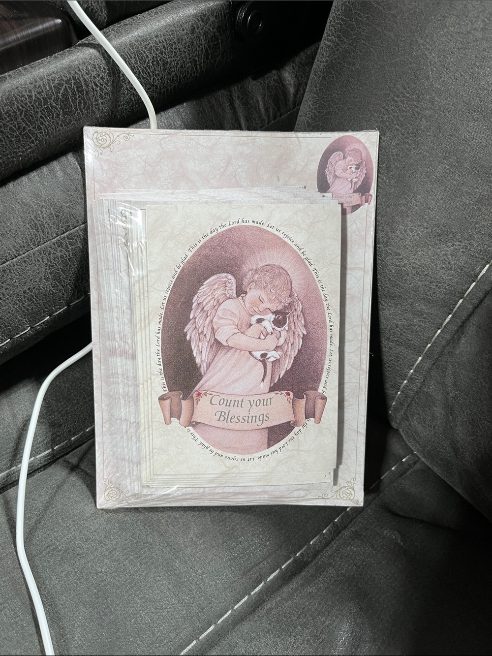 Count Your Blessings Angel Note Cards and stationary